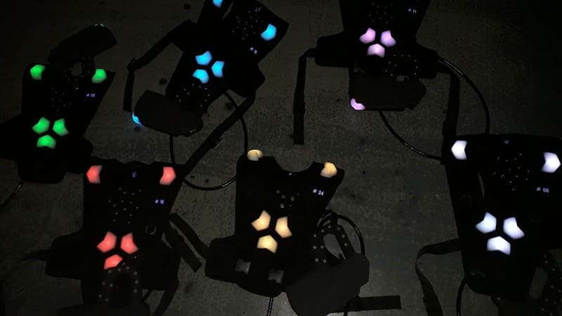 Partie de laser game en cours, matériel conçu en Savoie
